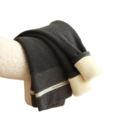 High Waist Thick Velvet Workout Leggings-Legletic