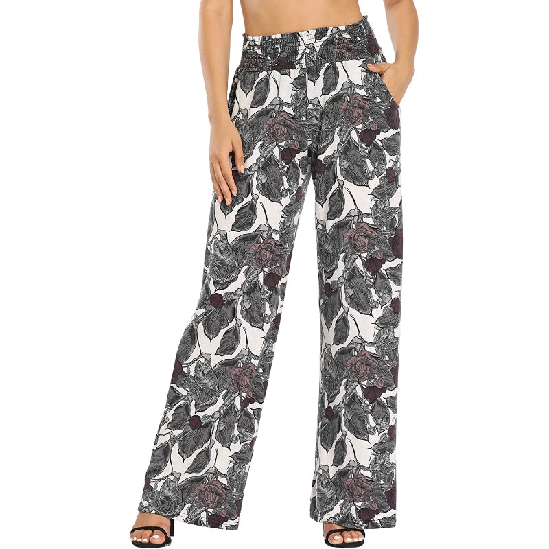 Women's Wide Leg Palazzo Pants Lounge Pants-Legletic