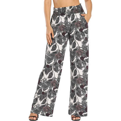Women's Wide Leg Palazzo Pants Lounge Pants-Legletic