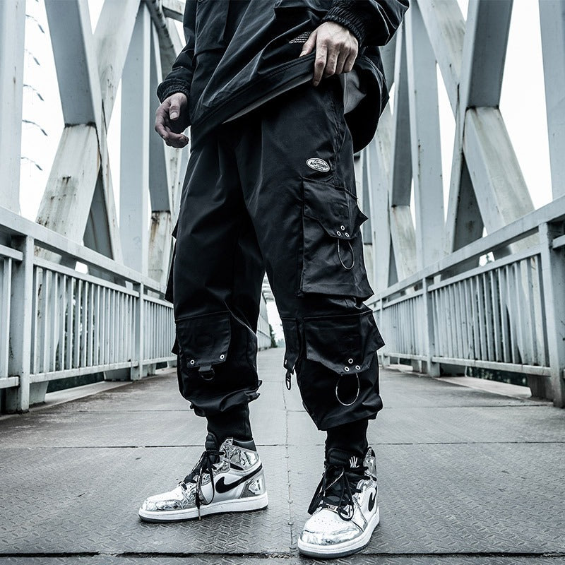 Men's Multi Pockets Cargo Harem Pants-Legletic