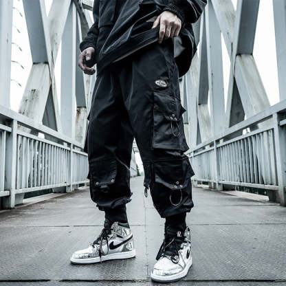 Men's Multi Pockets Cargo Harem Pants-Legletic