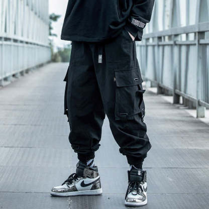 Men's Multi Pockets Cargo Harem Pants-Legletic