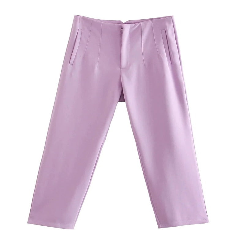 Fashion Office Wear Straight Pants-Legletic