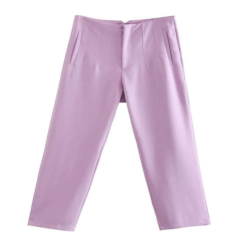 Fashion Office Wear Straight Pants-Legletic