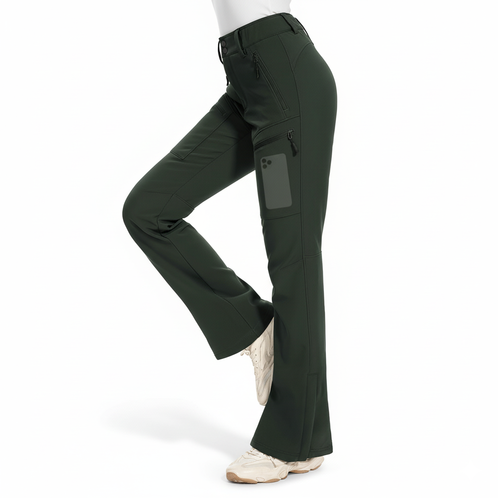 Warm Fleece Lined Ski Pants for Winter