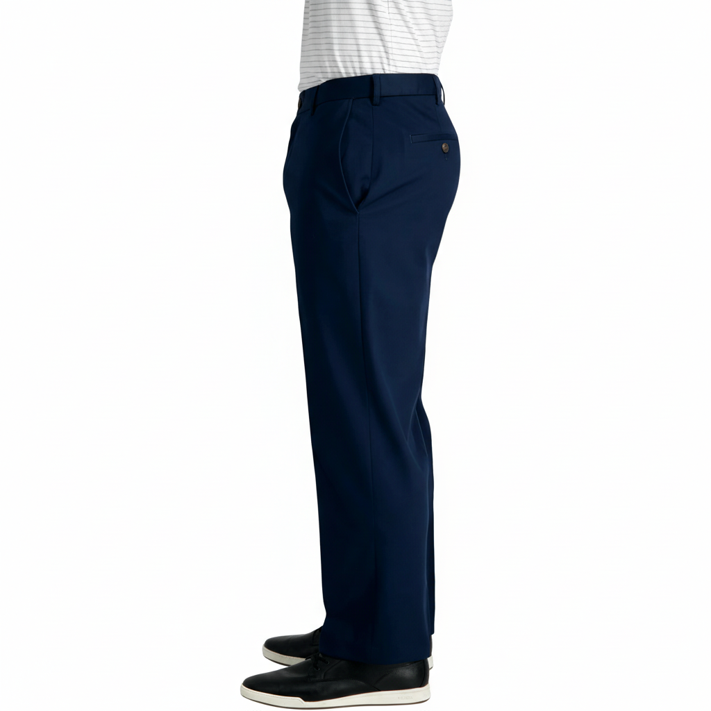 No Iron Flat Front Casual Pants