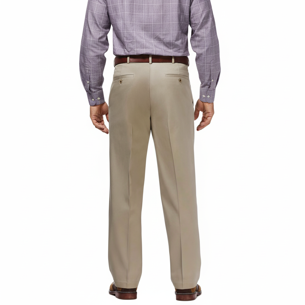No Iron Flat Front Casual Pants
