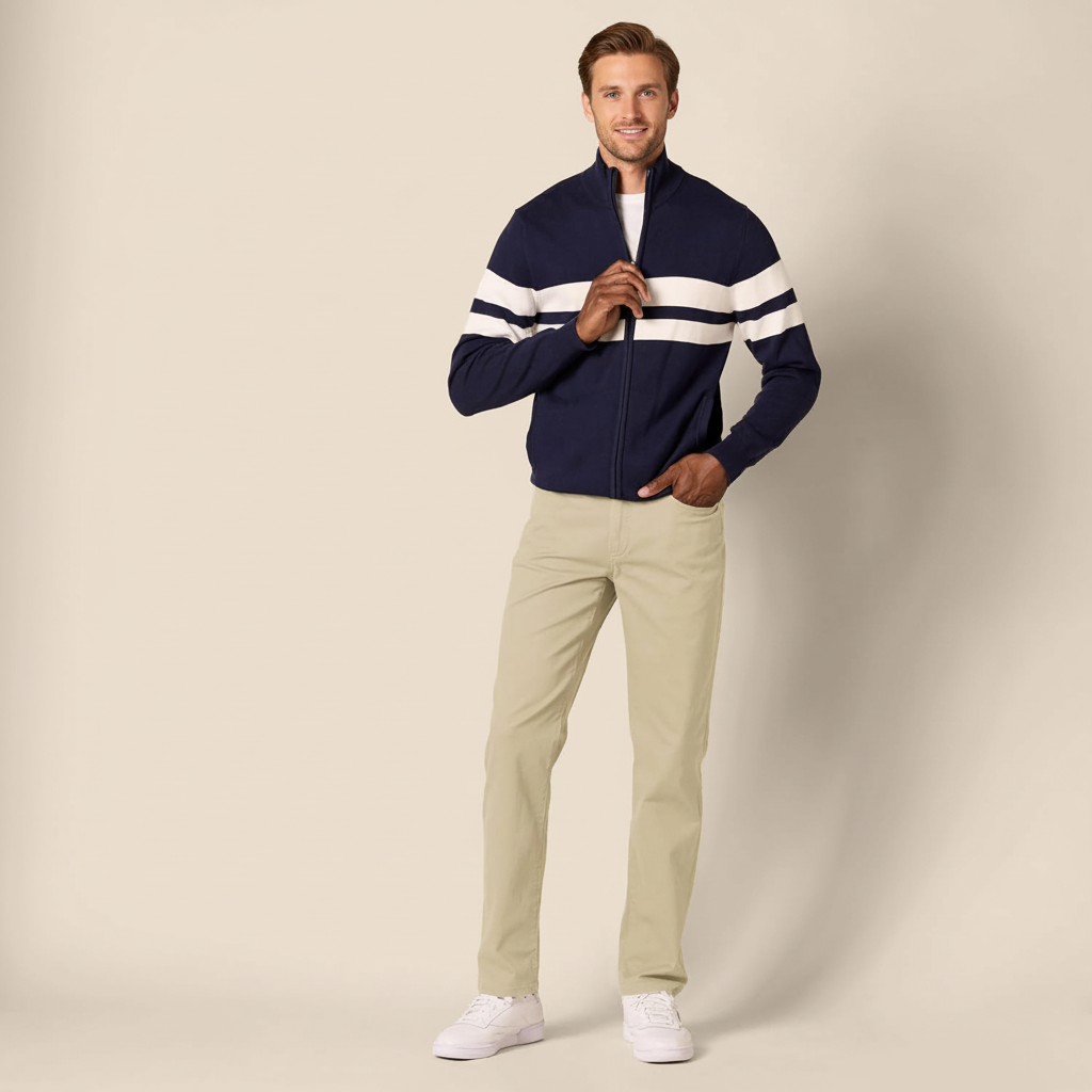 Straight Fit 5 Pocket Stretch Twill Pants