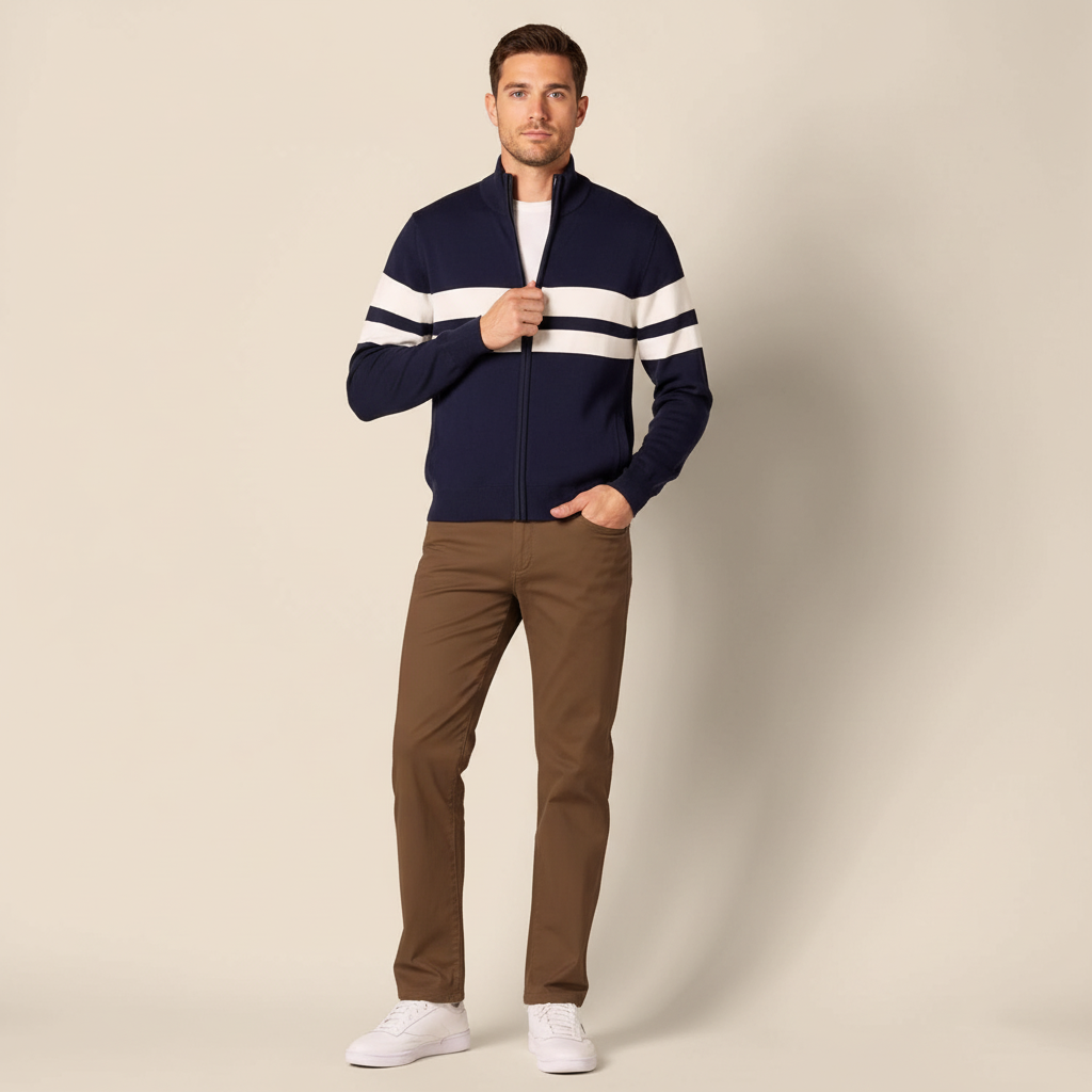 Straight Fit 5 Pocket Stretch Twill Pants