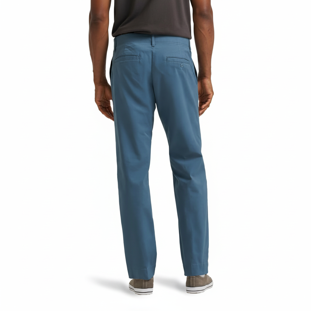 Flat Front Regular Straight Pants