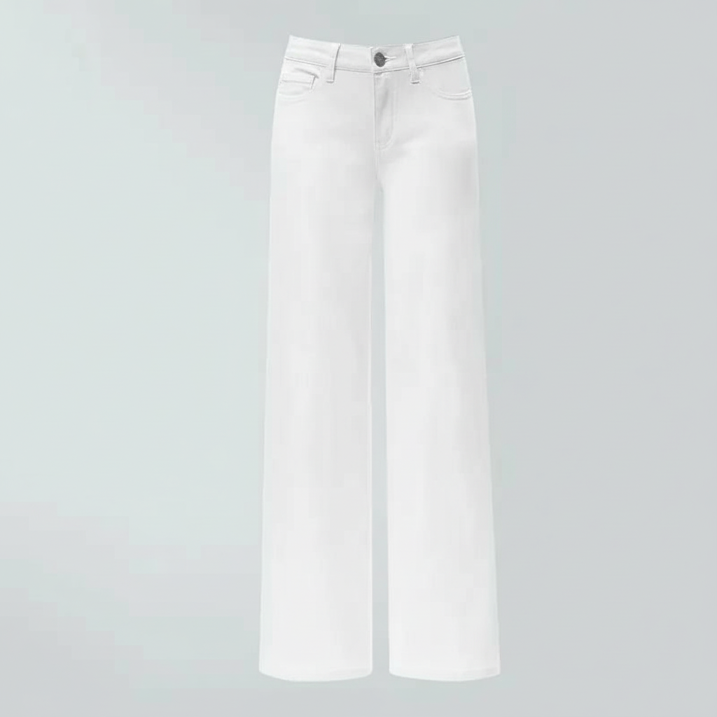 Wide Bottom Stretchy Denim Jeans