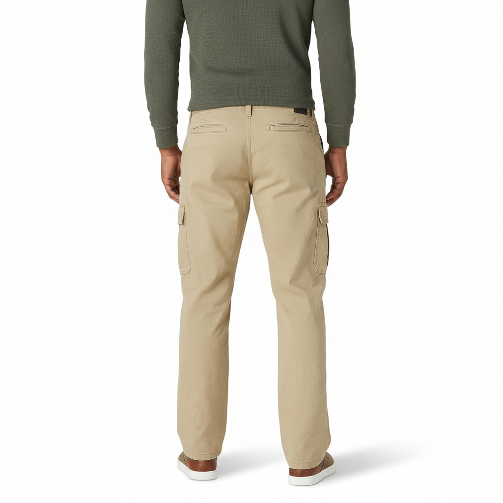 Mens Relaxed Fit Stretch Cargo Pant