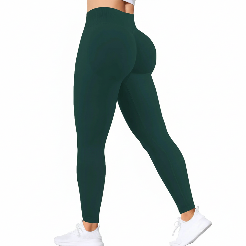Seamless High Stretch Ruched Sports Shaping Leggings