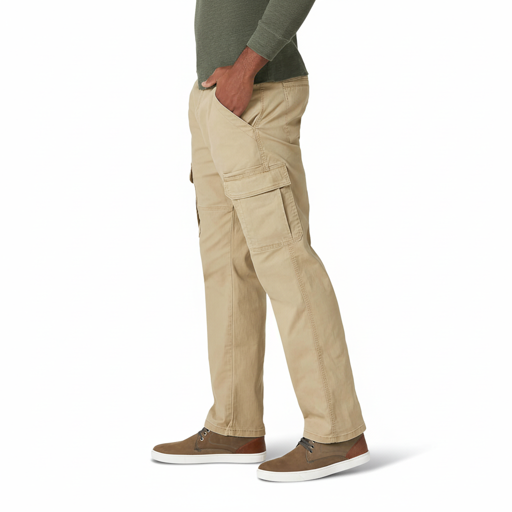 Mens Relaxed Fit Stretch Cargo Pant