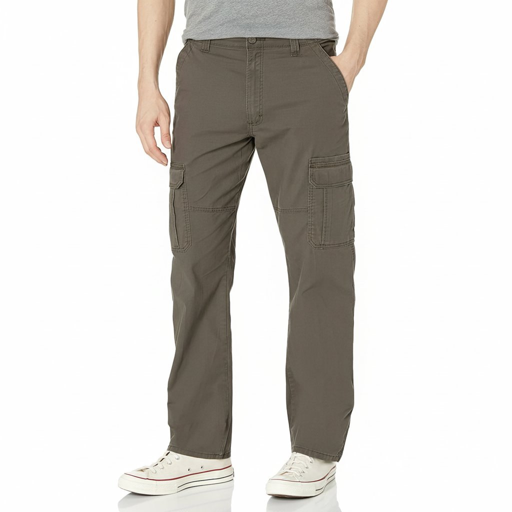 Mens Relaxed Fit Stretch Cargo Pant