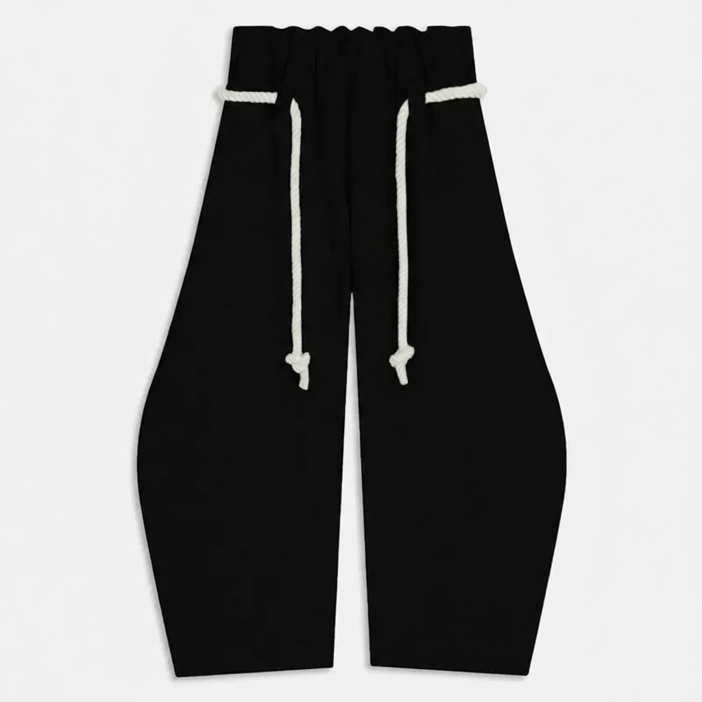 Baggy Wide Leg Pants for Women Casual Elastic Waist Lantern Trouser Sweatpants Womenswear