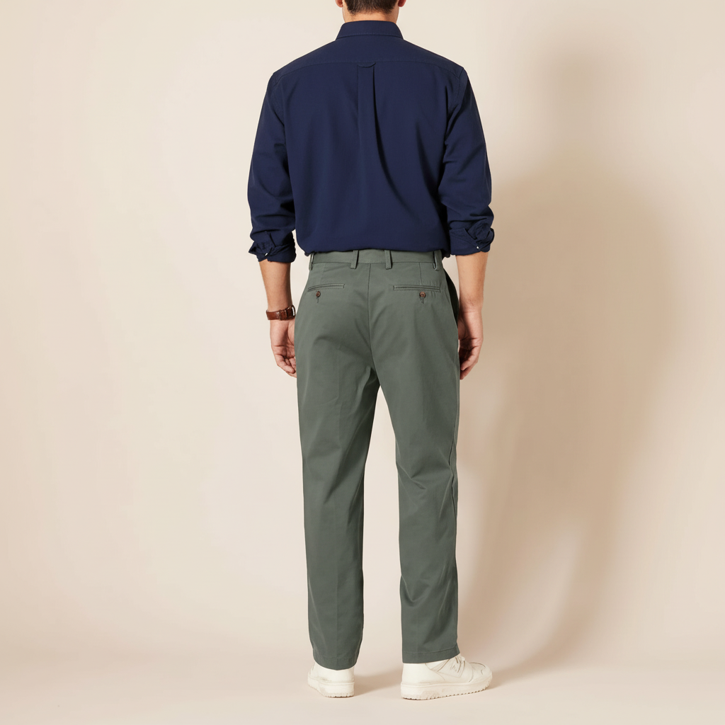 Classic Fit Wrinkle Resistant Chino Pants For Men