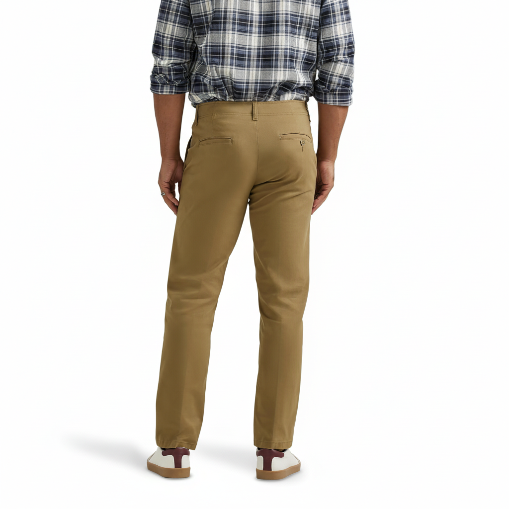 Flat Front Regular Straight Pants