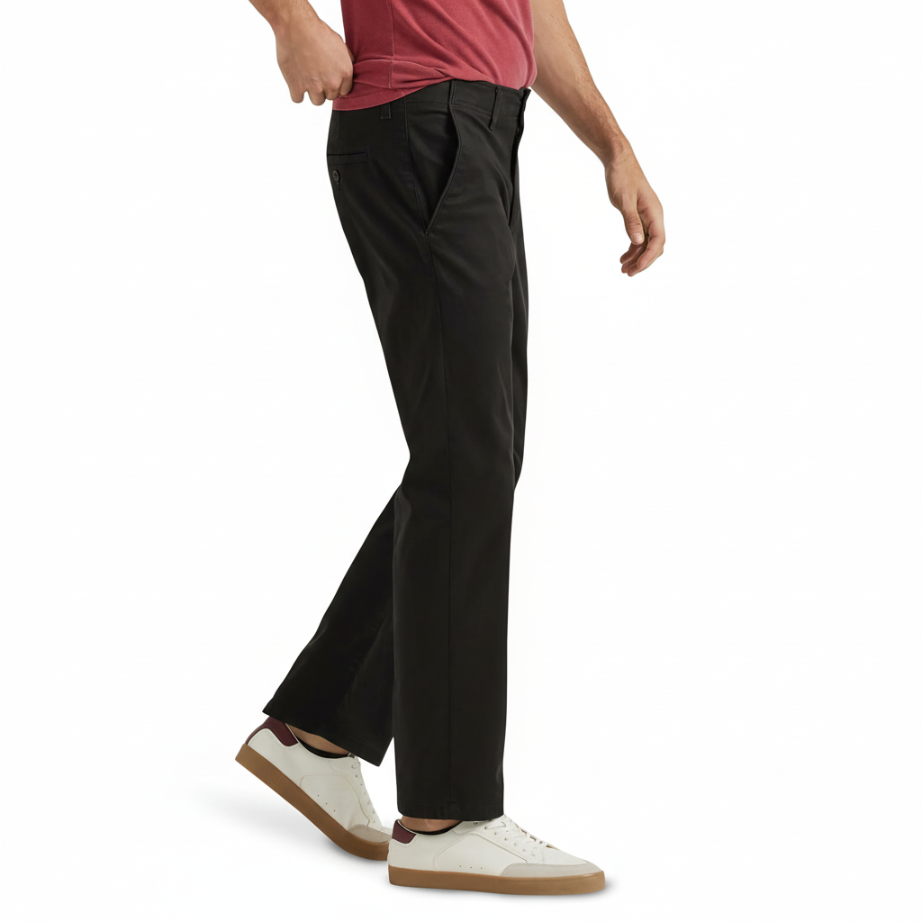Flat Front Regular Straight Pants