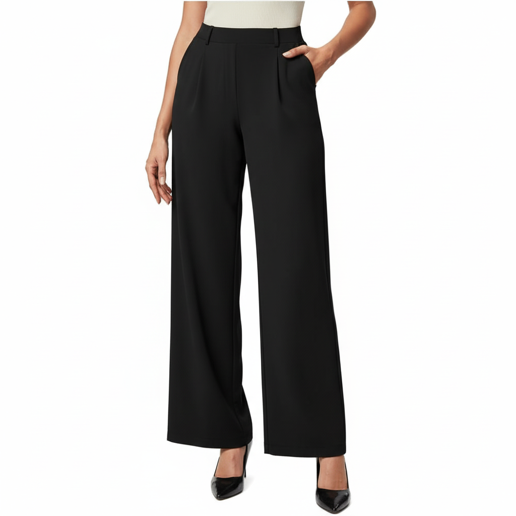 Wide Vertical Business Casual Work Pants
