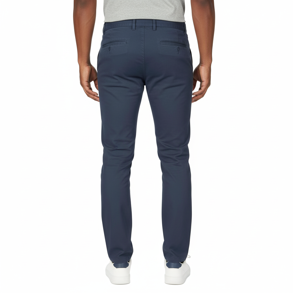 Flat Front Skinny Stretchy Trousers