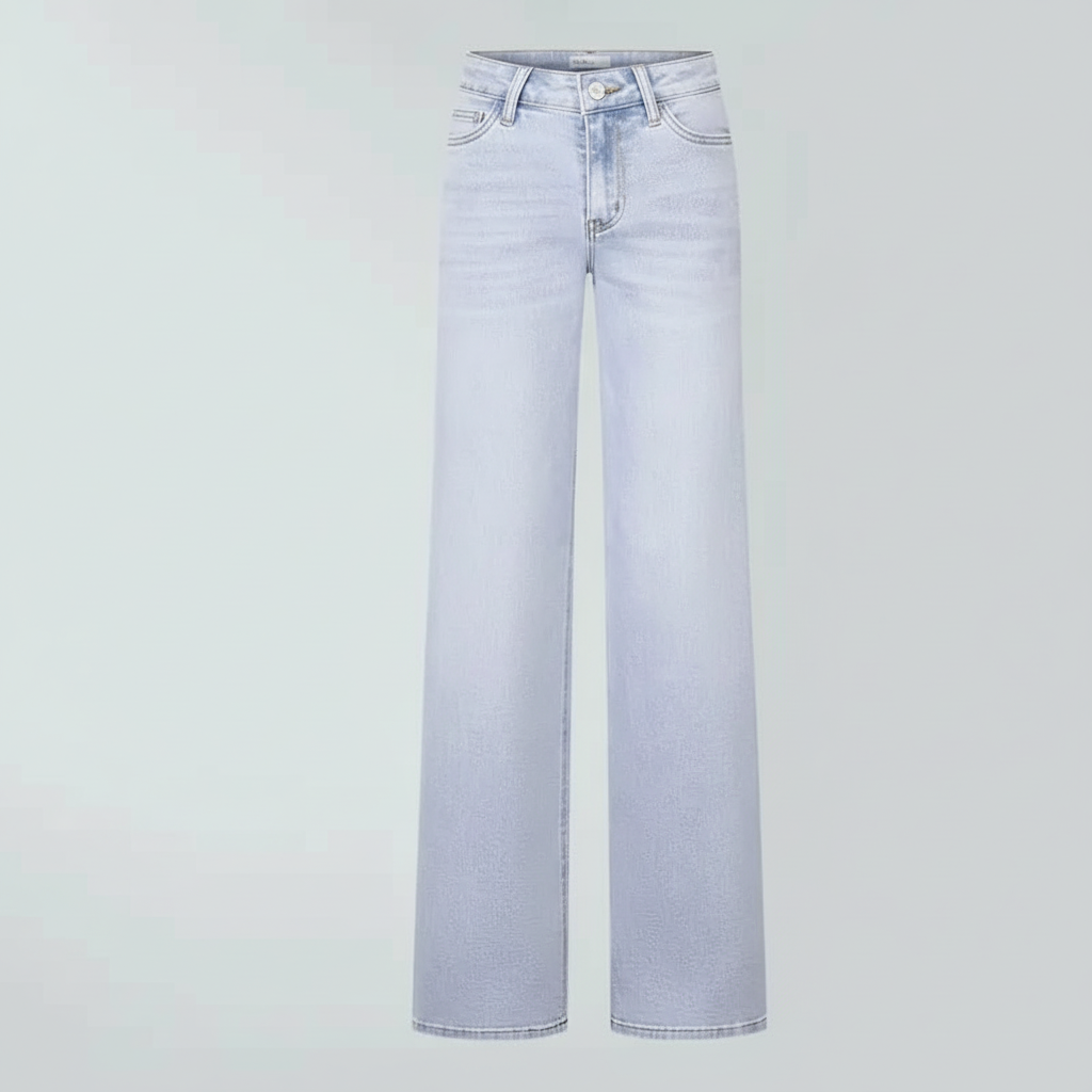 Wide Bottom Stretchy Denim Jeans