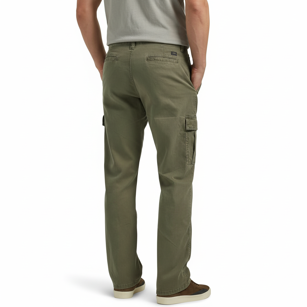 Mens Relaxed Fit Stretch Cargo Pant