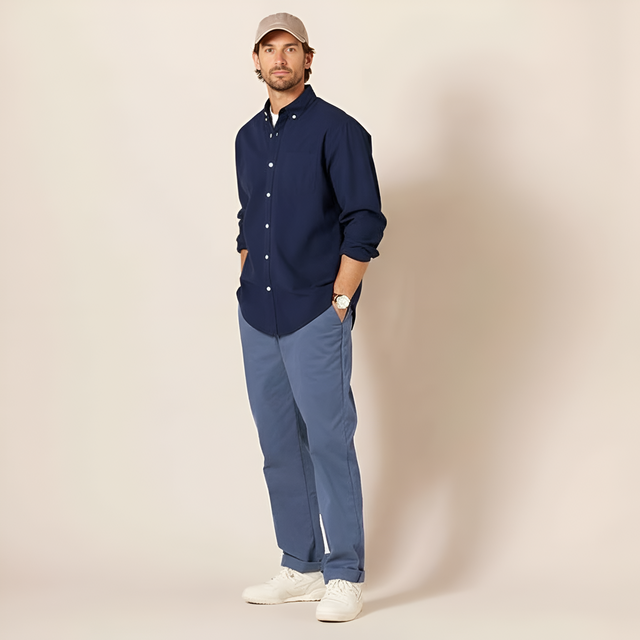 Classic Fit Wrinkle Resistant Chino Pants For Men