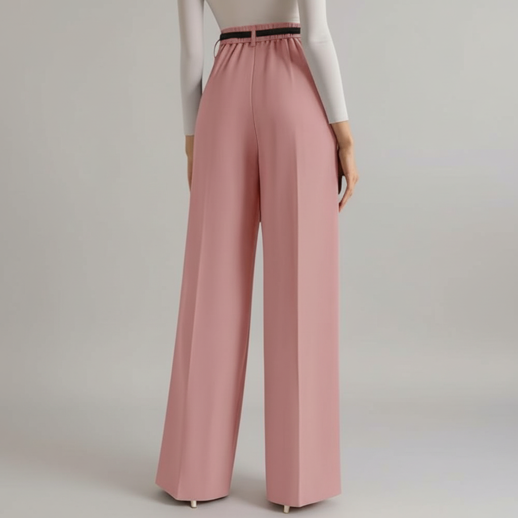 Wide Fit Casual Flowy Work Palazzo Pants For Women