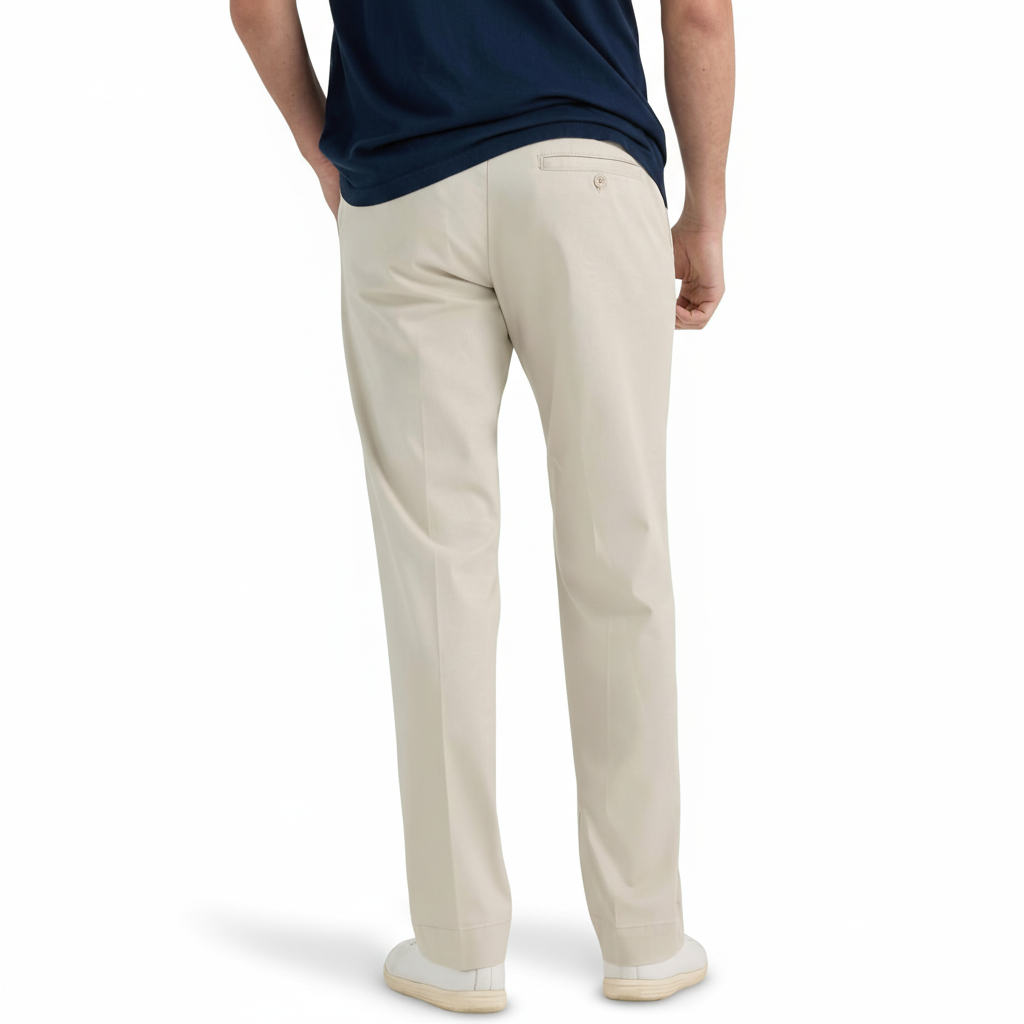 Flat Front Regular Straight Pants