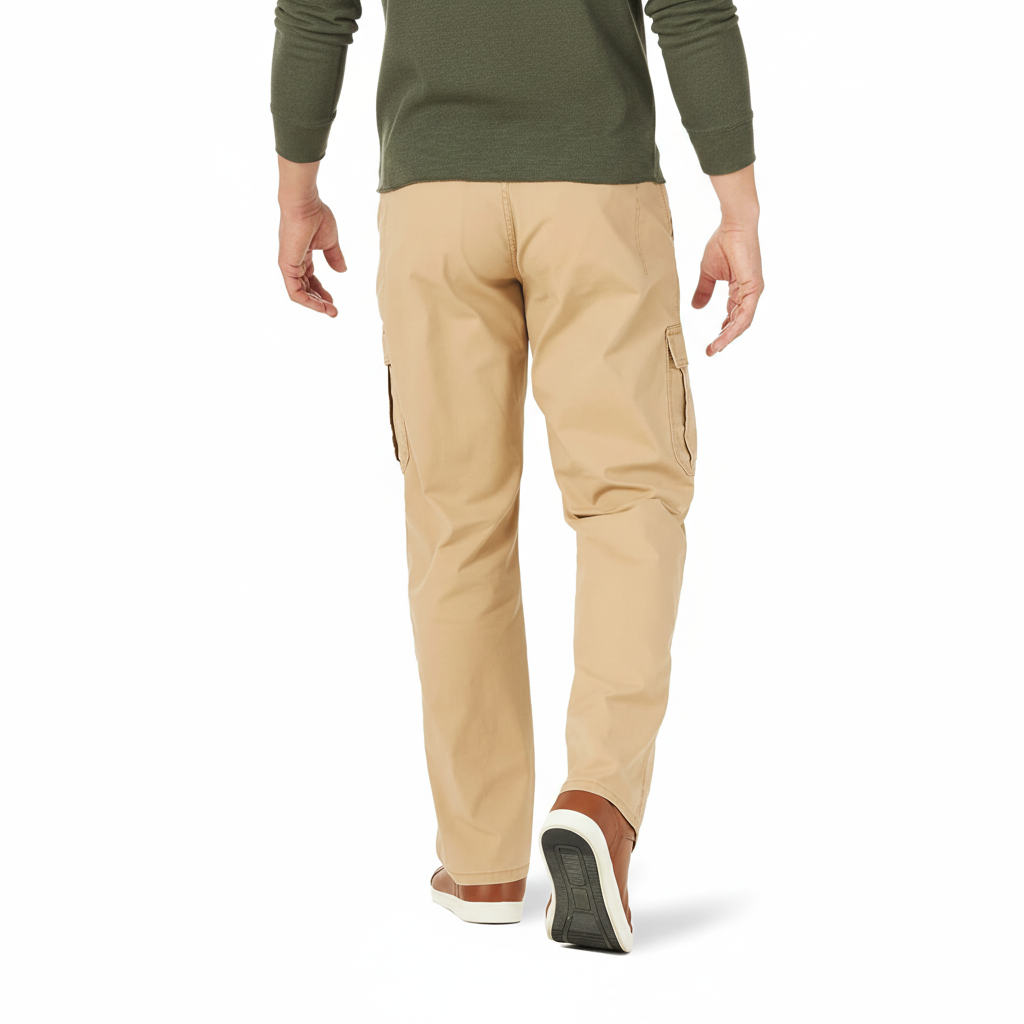 Mens Relaxed Fit Stretch Cargo Pant