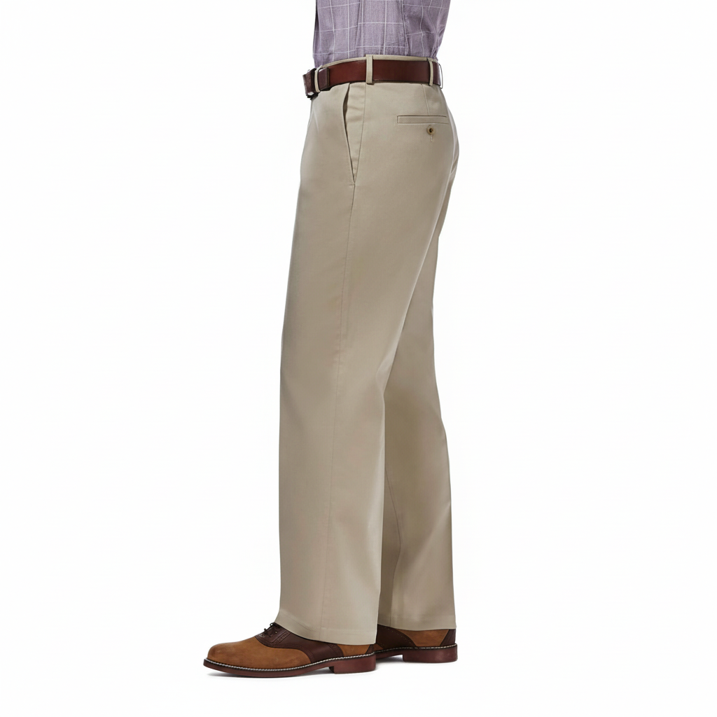 No Iron Flat Front Casual Pants