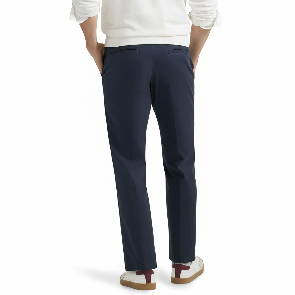 Flat Front Regular Straight Pants