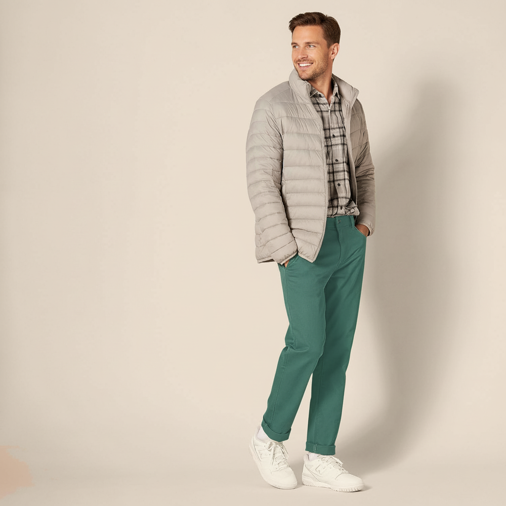 Straight Fit 5 Pocket Stretch Twill Pants