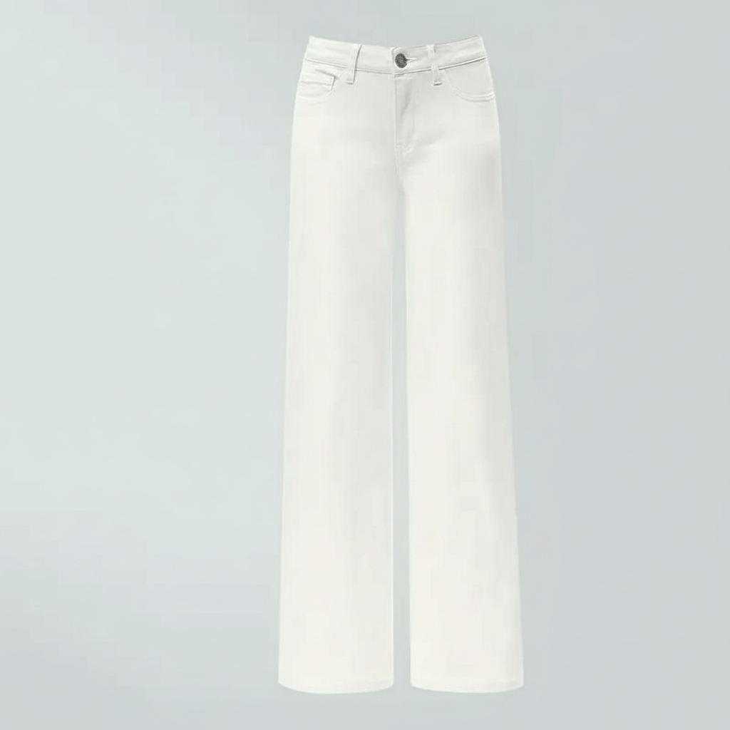 Wide Bottom Stretchy Denim Jeans