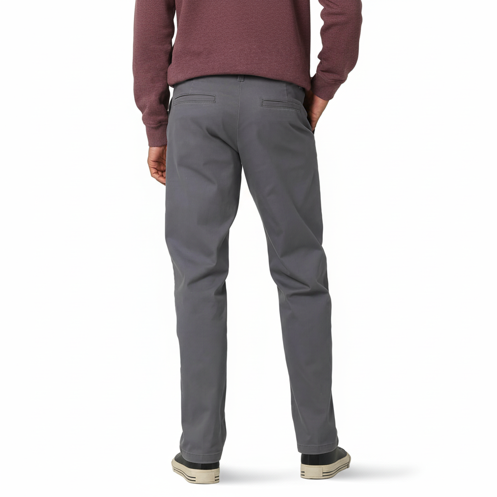 Flat Front Regular Straight Pants