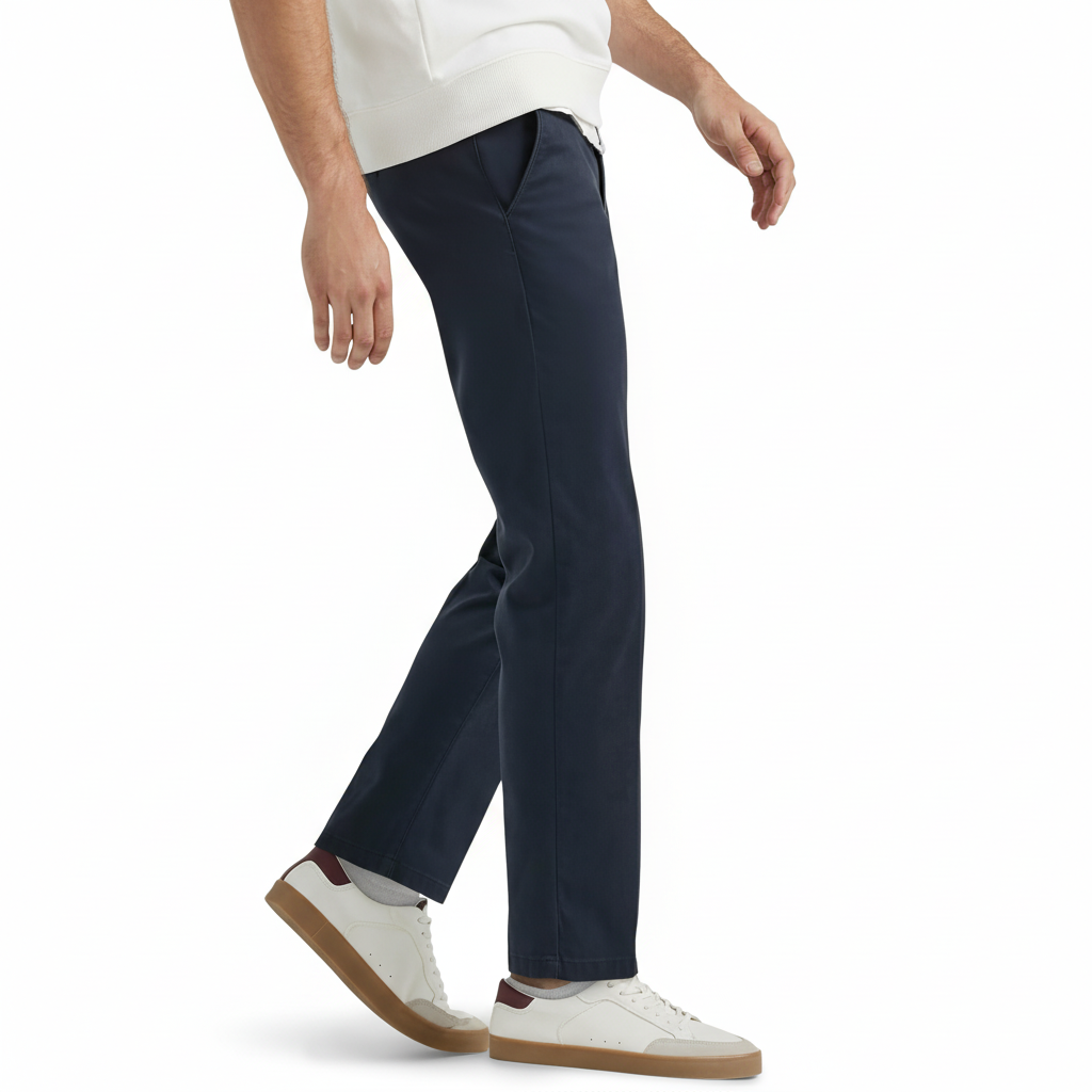 Flat Front Regular Straight Pants