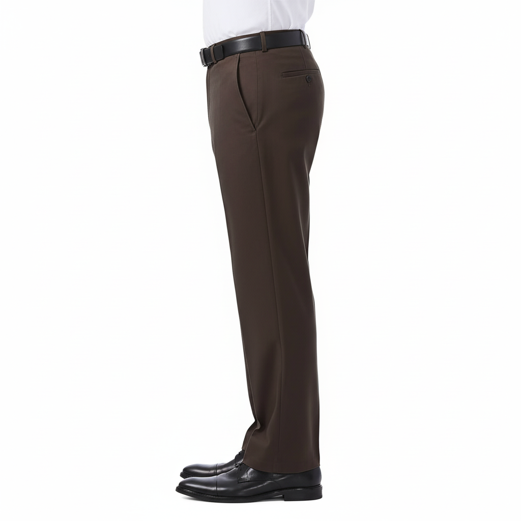 No Iron Flat Front Casual Pants