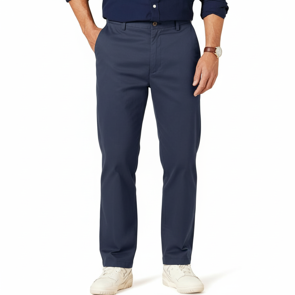 Men's Classic-Fit Wrinkle-Resistant Flat-Front Chino Pant