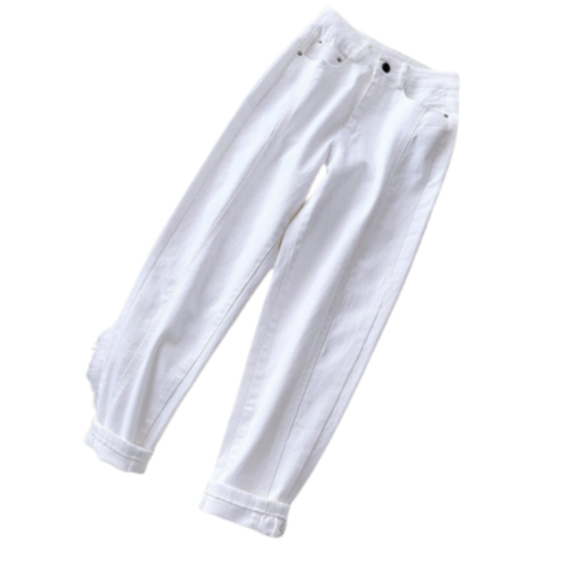 Women's Clothing Casual Loose Jeans-Legletic