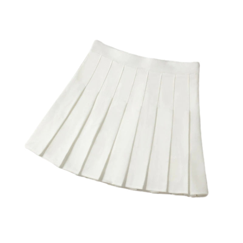 High Waist Mini Pleated Skirt-Legletic