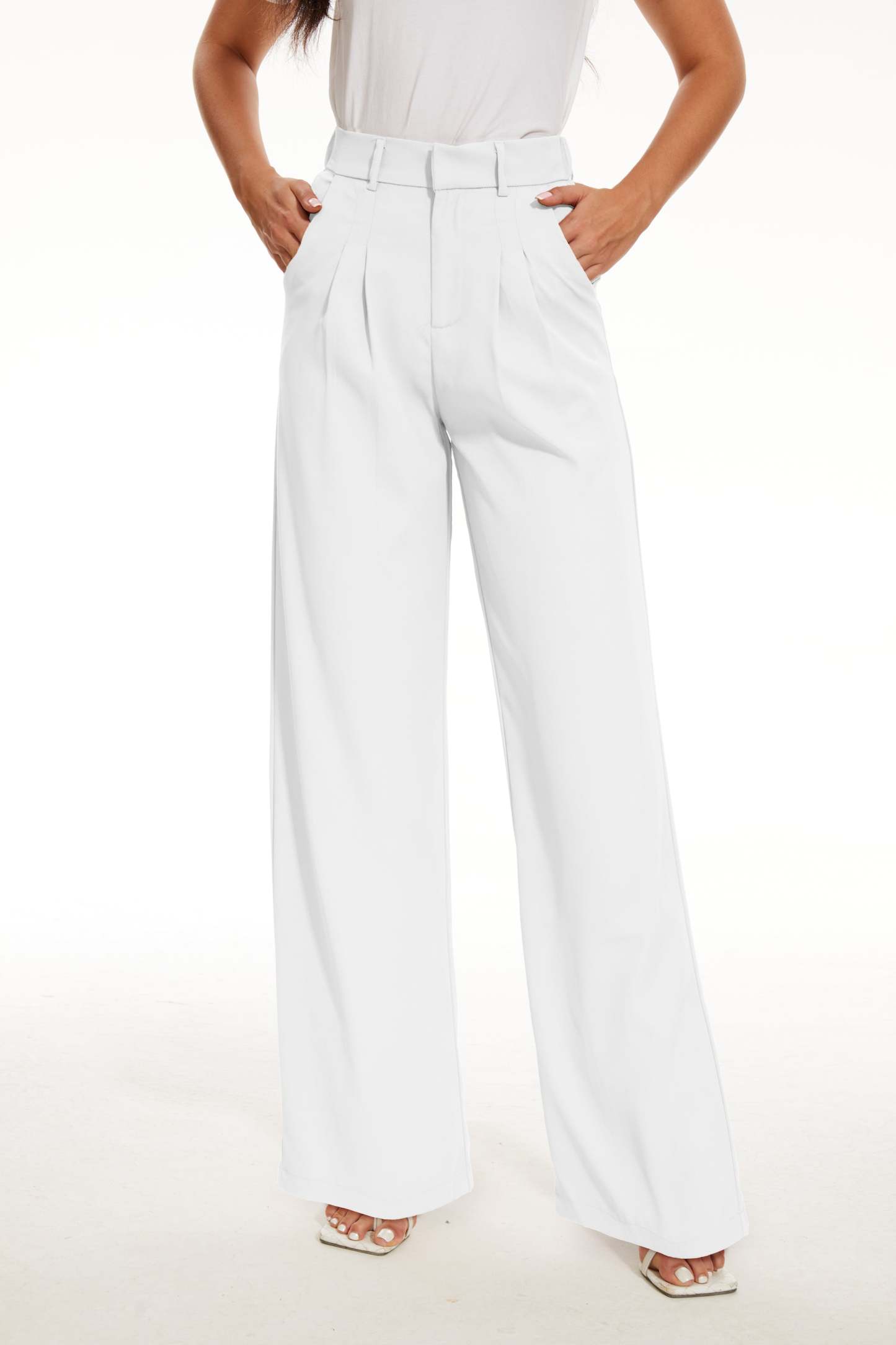 The Effortless Tailored Wide Leg Pants-Legletic