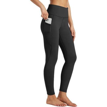 Women's Fleece Lined Leggings Thermal Winter Yoga Pants Warm Running Tights With Pockets-Legletic
