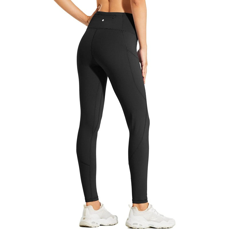 Women's Fleece Lined Leggings Water Resistant Thermal Winter Pants Hiking Yoga Running Tights High Waisted-Legletic