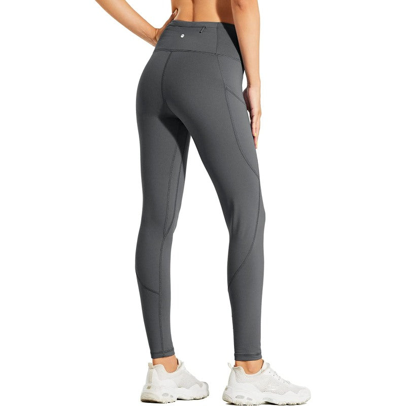 Women's Fleece Lined Leggings Water Resistant Thermal Winter Pants Hiking Yoga Running Tights High Waisted-Legletic