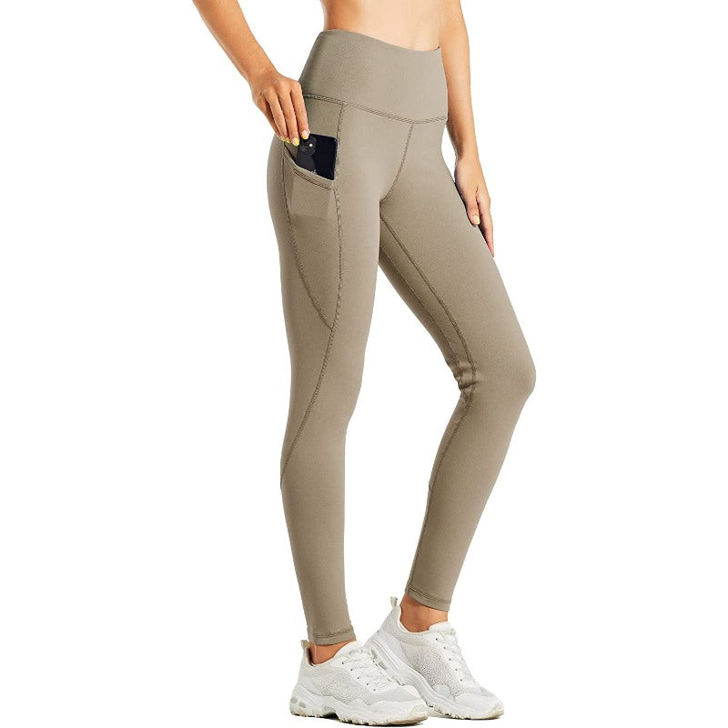 Women's Fleece Lined Leggings Water Resistant Thermal Winter Pants Hiking Yoga Running Tights High Waisted-Legletic