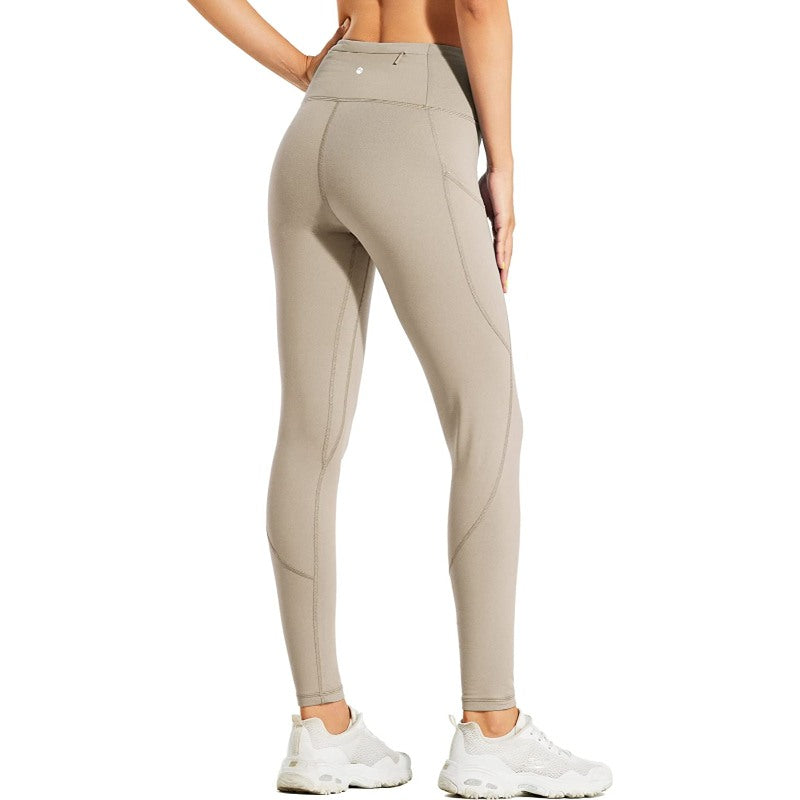 Women's Fleece Lined Leggings Water Resistant Thermal Winter Pants Hiking Yoga Running Tights High Waisted-Legletic