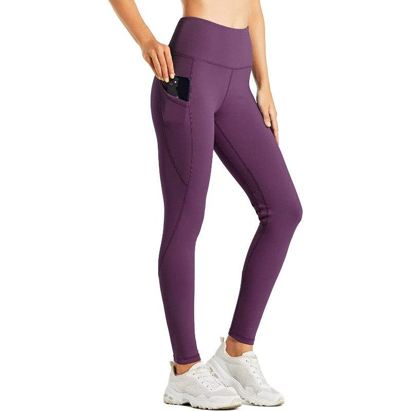 Women's Fleece Lined Leggings Water Resistant Thermal Winter Pants Hiking Yoga Running Tights High Waisted-Legletic