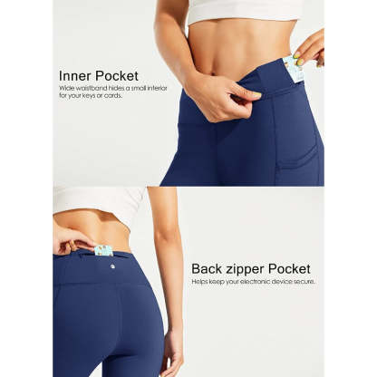 Women's Fleece Lined Leggings Water Resistant Thermal Winter Pants Hiking Yoga Running Tights High Waisted