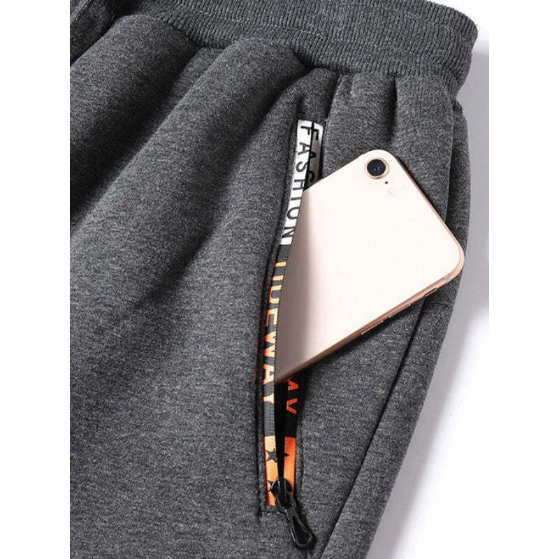 Winter Thick Warm Fleece Sweatpants For Men-Legletic